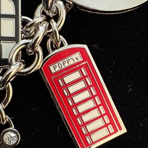 Coach "Poppy" Charm Keychain/ Bag Charms,  Like New - Picture 2 of 9